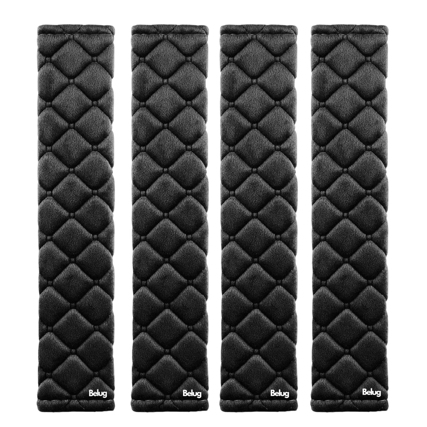 Foto 2 pulgar | Almohadillas Para Cinturón De Seguridad De Automóvil Belug  4 Pcs Negro