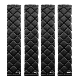 Foto 1 | Almohadillas Para Cinturón De Seguridad De Automóvil Belug 4 Pcs Negro
