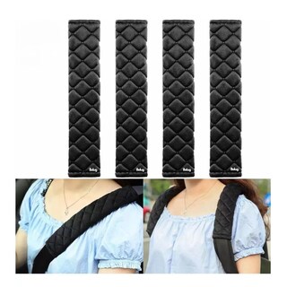 Foto 2 | Almohadillas Para Cinturón De Seguridad De Automóvil Belug 4 Pcs Negro