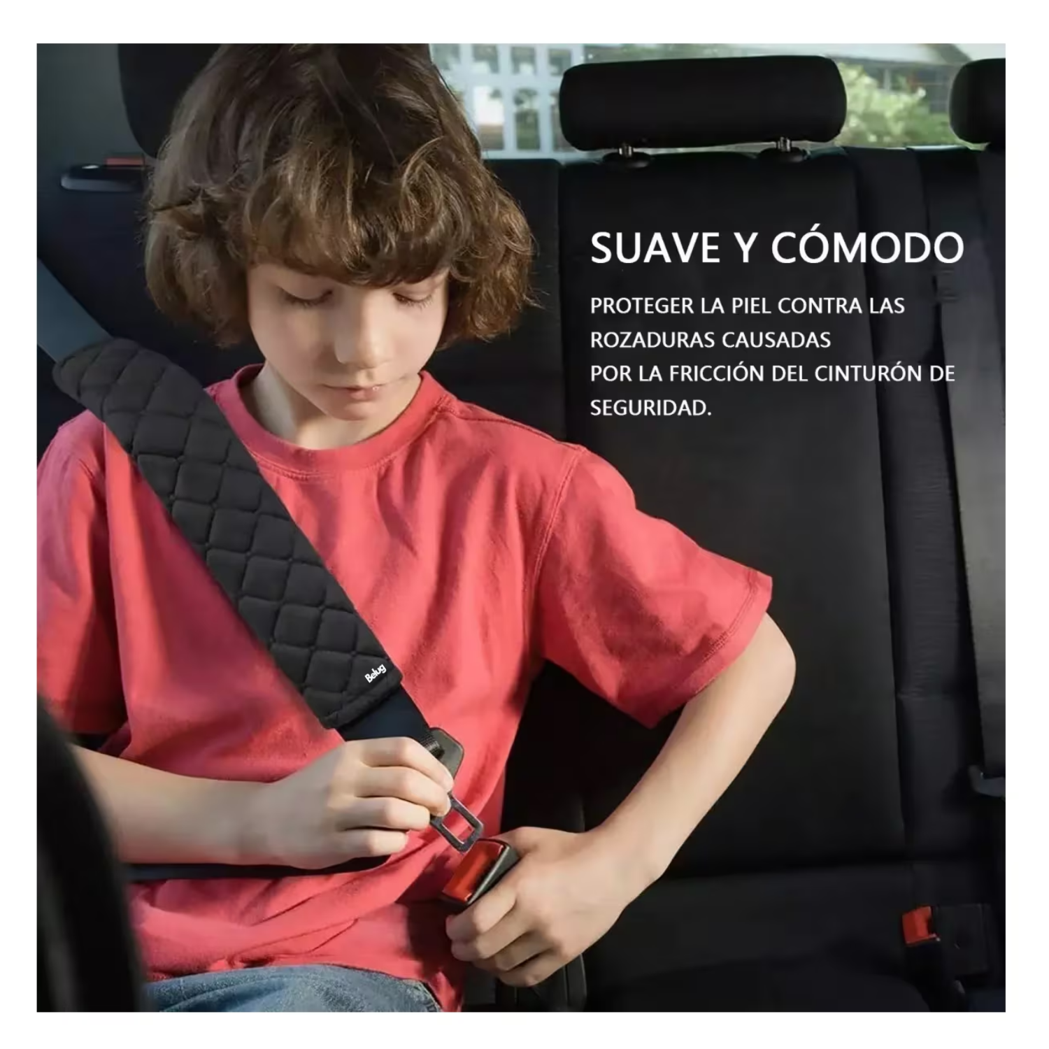 Foto 4 | Almohadillas Para Cinturón De Seguridad De Automóvil Belug  4 Pcs Negro