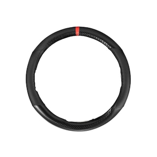 Foto 1 | Cubierta del Volante Redonda Antideslizante Fibra de Carbono Malubero color Negro