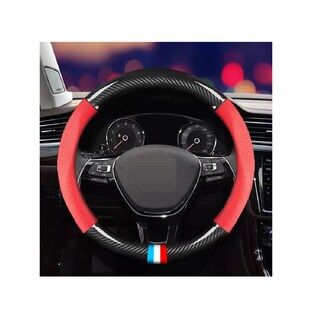 Foto 3 | Funda Cubre Volante Antideslizante Fibra Carbono Eo Safe Imports Esi-10255 Rojo