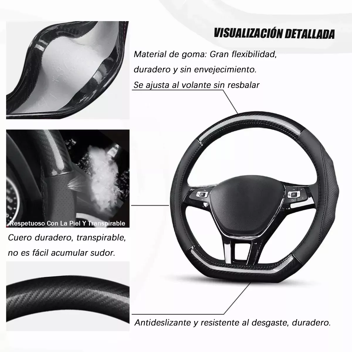 Foto 3 pulgar | Funda para Volante D Eo Safe Imports Esi-12290 Negra