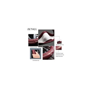 Foto 2 | Funda Cubre Volante Antideslizante Gama Alta Redondo 38cm Eo Safe Imports Esi-13823 Rojo