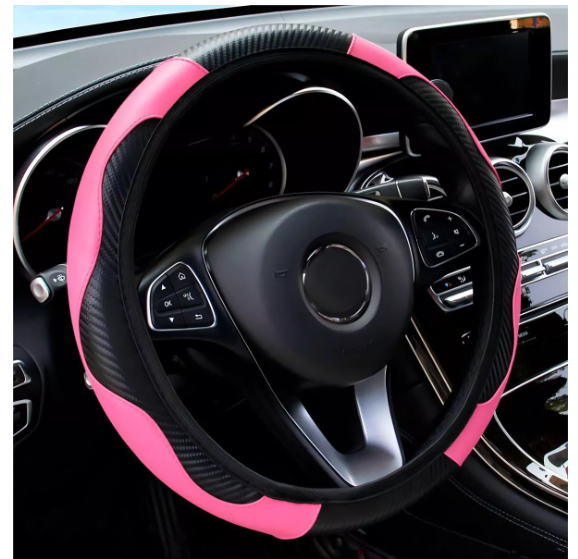 Foto 2 | Funda Xtellar Cubre Volante Deportivo Protector Antiderrapante Auto Modelo Rosa