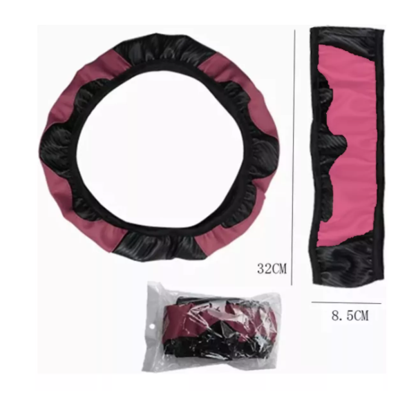 Foto 3 | Funda Xtellar Cubre Volante Deportivo Protector Antiderrapante Auto Modelo Rosa