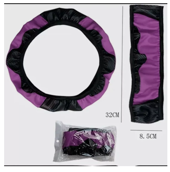Foto 5 pulgar | Funda Xtellar Cubre Volante Deportivo Protector Antiderrapante Auto Modelo Morado