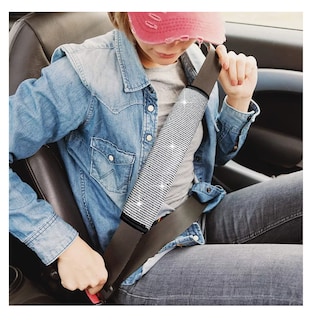 Foto 5 | Funda Para Volante Lab.g Para Mujer Brillos Diamantes 38 Cm 5 Pcs Negro