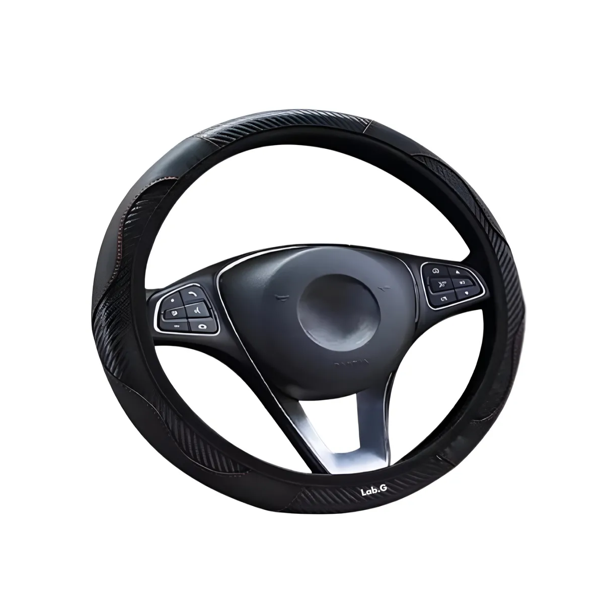 Foto 1 | Funda Cubre Volante Deportivo Protector Antiderrapante Auto  Redondo Lab.g Negro