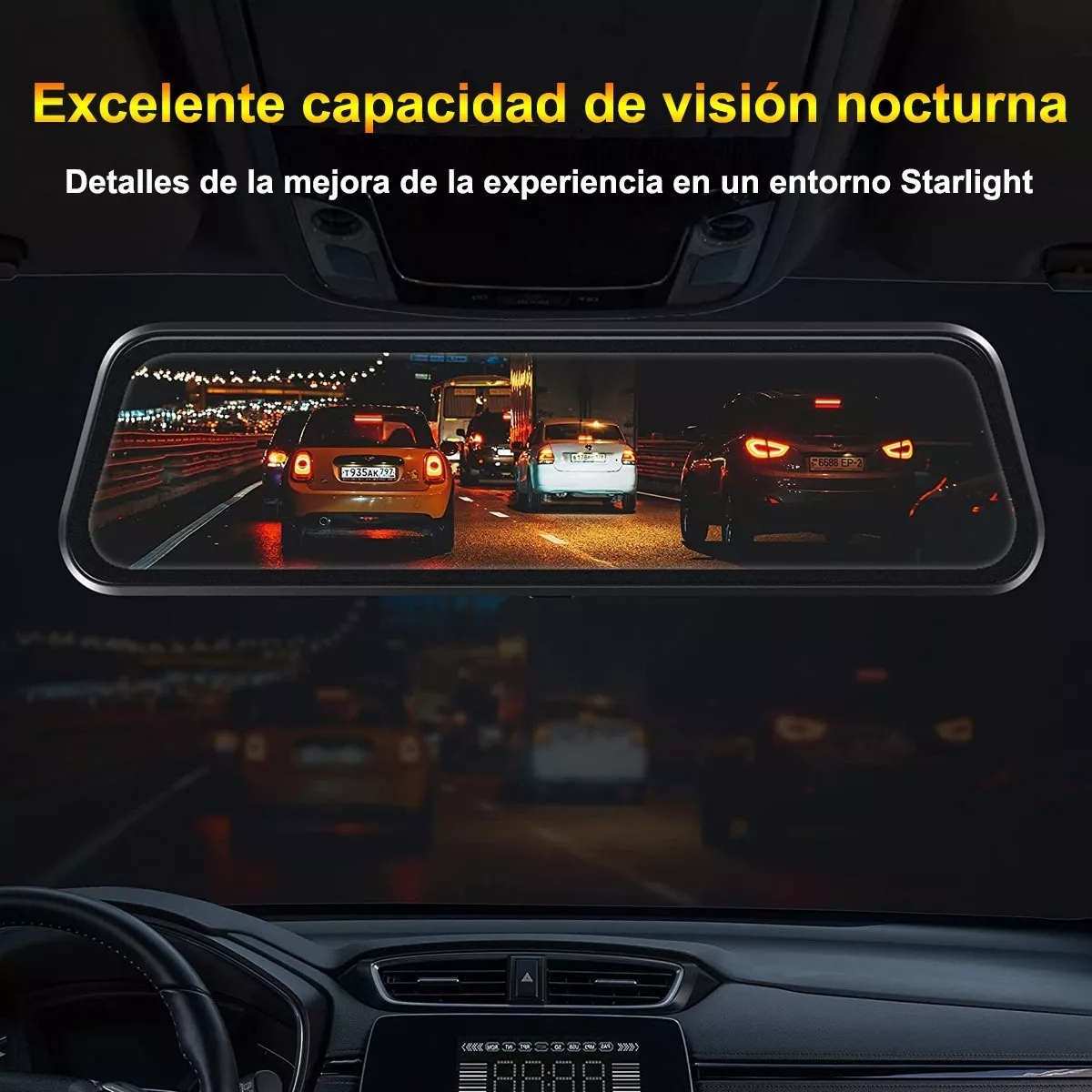 Foto 3 pulgar | Doble Camara Para Auto Pantalla Tactil Frontal Y Traser 32gb  Eo Safe Imports Esi-13825  Negro