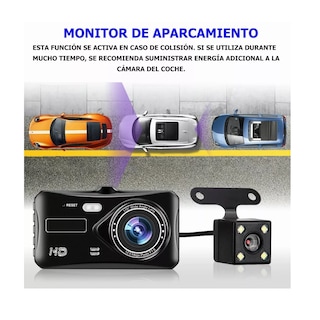 Foto 2 | Grabadora De Conducción 2 Cámaras Y Pantalla Táctil 1080p Hd Eo Safe Imports Esi-14328 Negro