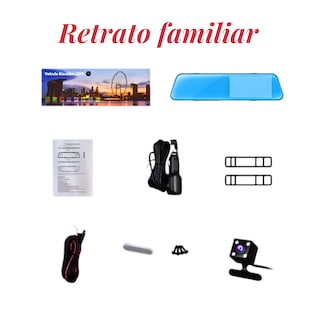 Foto 6 | Cámara Hd Para Automóvil Con Pantalla Táctil De 4.5 Pulgadas