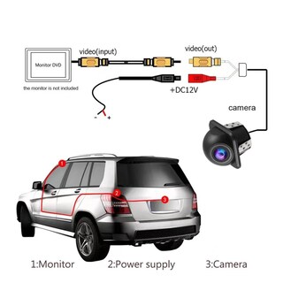 Foto 4 | Camara De Reversa Universal Impermeable Vision Nocturna Eo Safe Imports Esi-19714 Negro