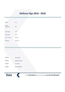 Foto 2 | Defensas Delanteras, Ford Figo, Delantera, 2016 Al 2018