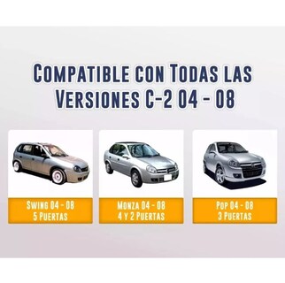 Foto 3 | Kit Chevy C2 04 A 08 Fascia Faros Emblema Y Guías De Fascia