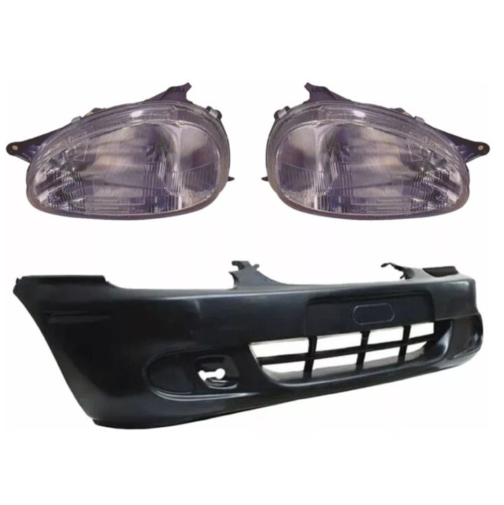 Fascia Delantera Chevy 01 02 03 Con Faros Rayados