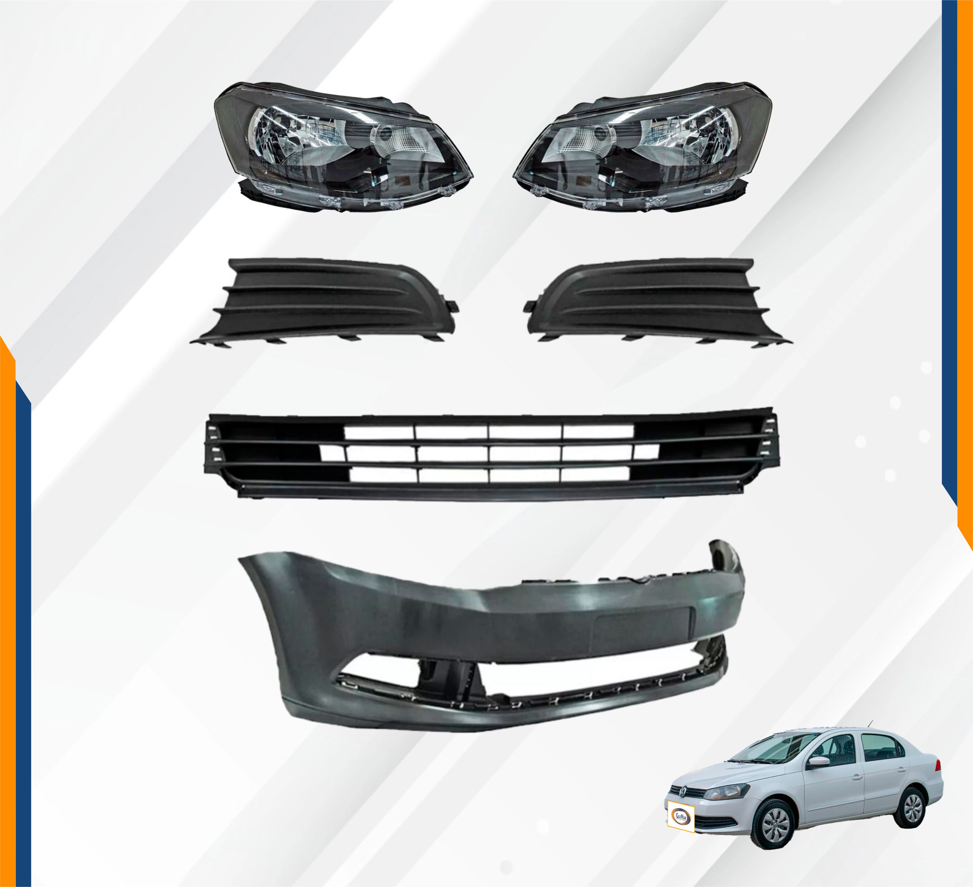 Foto 2 | Fascia Gol 13 14 15 16 Completa Con Faros Un As