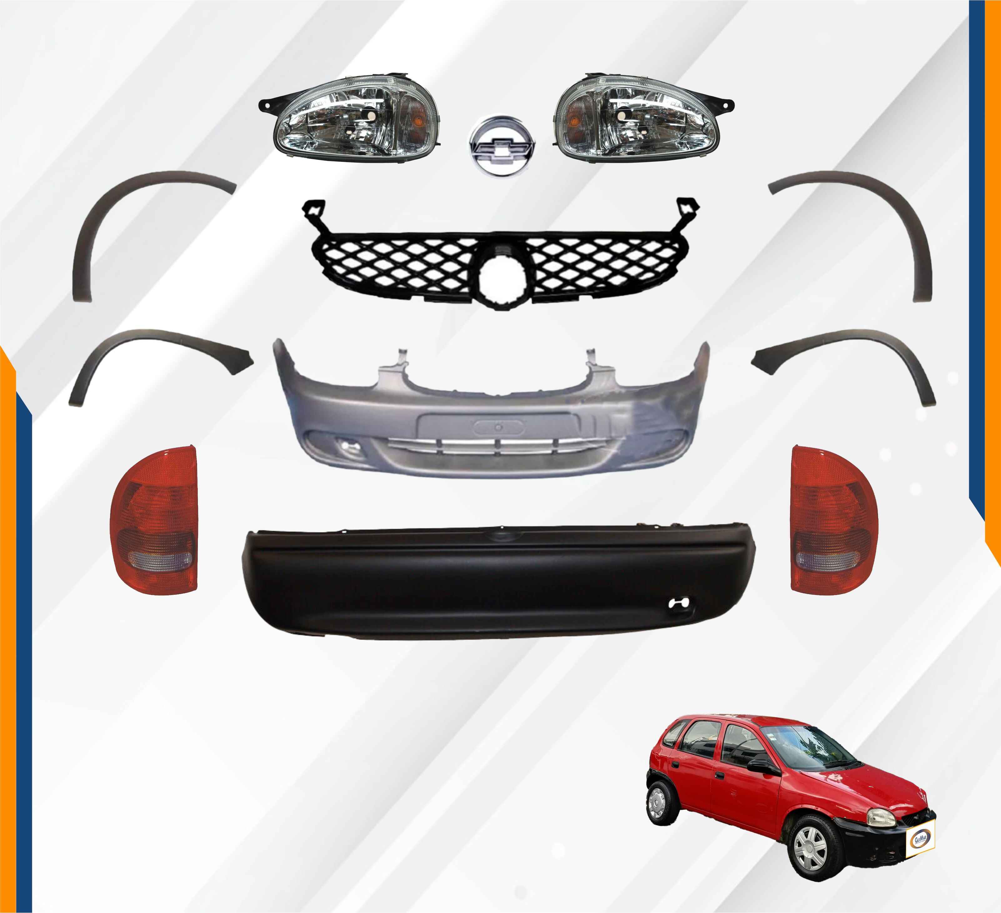 Foto 3 pulgar | Fascia Del Y Tras Completa Chevy Swing 01 02 03