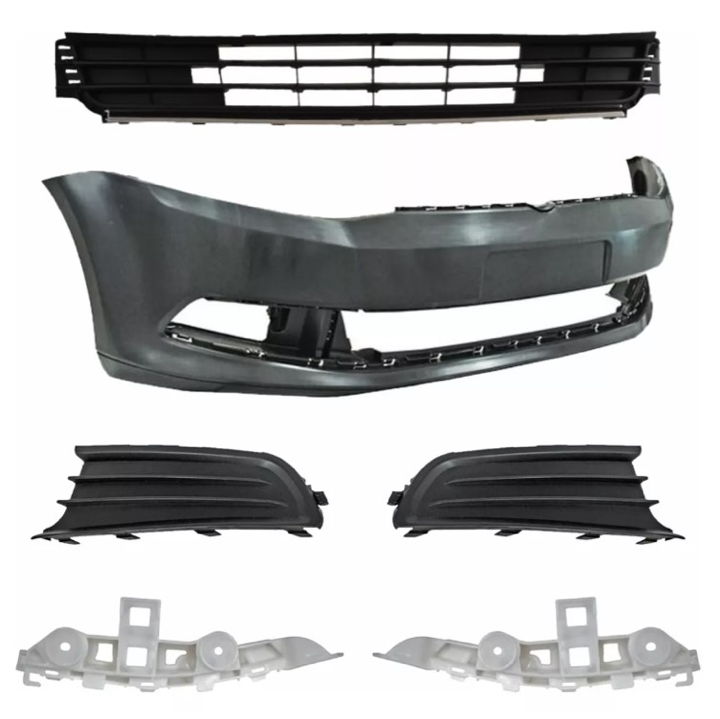 Fascia Delantera Gol 13 14 15 16 Rejillas Filo Negro Y Guias