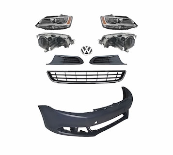 Foto 1 | Fascia Delantera Jetta Mk6 11 12 13 14 Con Faros Y Rejillas