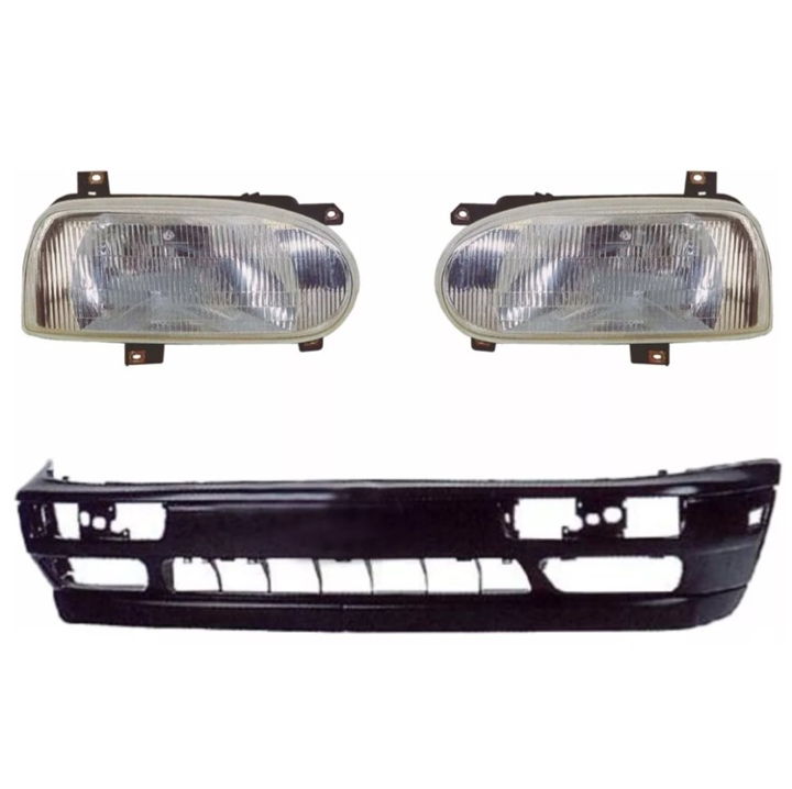 Foto 2 pulgar | Fascia Del Golf A3 93 94 95 96 97 98 Con Faros De Vidrio