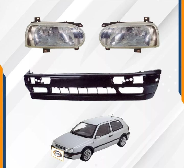 Foto 3 pulgar | Fascia Del Golf A3 93 94 95 96 97 98 Con Faros De Vidrio
