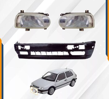 Foto 2 | Fascia Del Golf A3 93 94 95 96 97 98 Con Faros De Vidrio