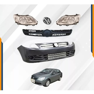 Foto 2 | Fascia Gol Saveiro 09 10 11 12 13 Parrilla Y Faros Cromo