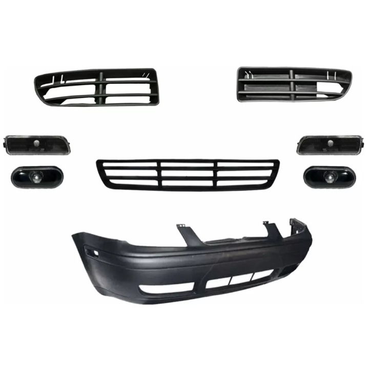 Fascia Jetta A4 99 - 07 Con Rejillas Y Cuartos Humo Delanter