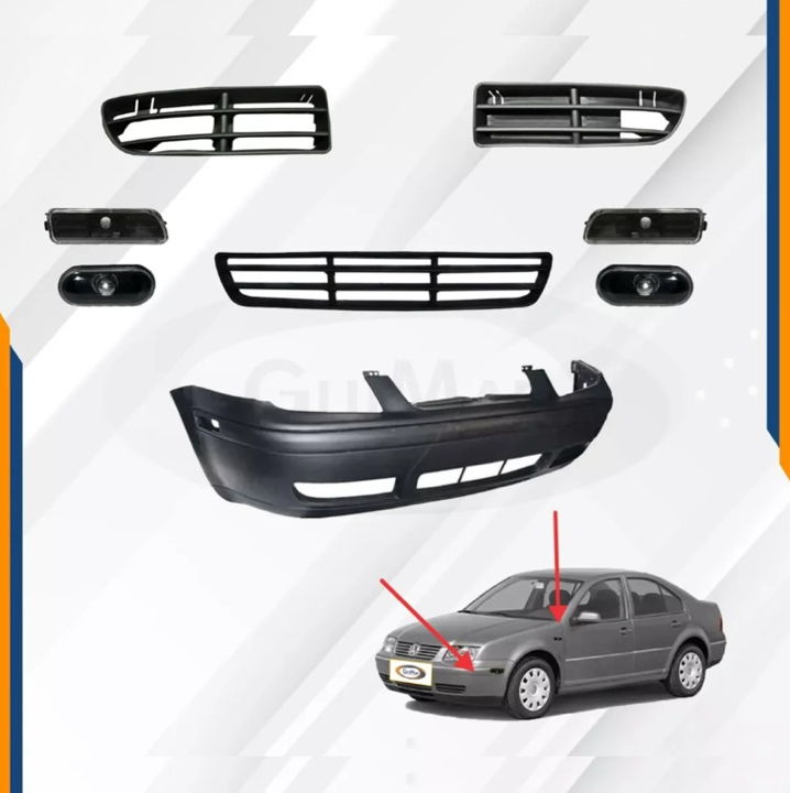 Foto 3 pulgar | Fascia Jetta A4 99 - 07 Con Rejillas Y Cuartos Humo Delanter