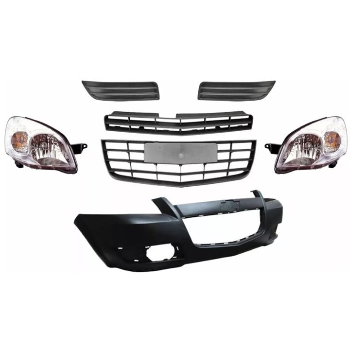 Fascia Chevy C3 09 10 11 12 Con Faros Y Rejillas Completas