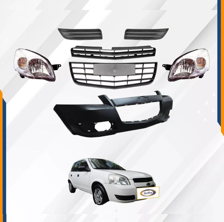 Foto 3 pulgar | Fascia Chevy C3 09 10 11 12 Con Faros Y Rejillas Completas