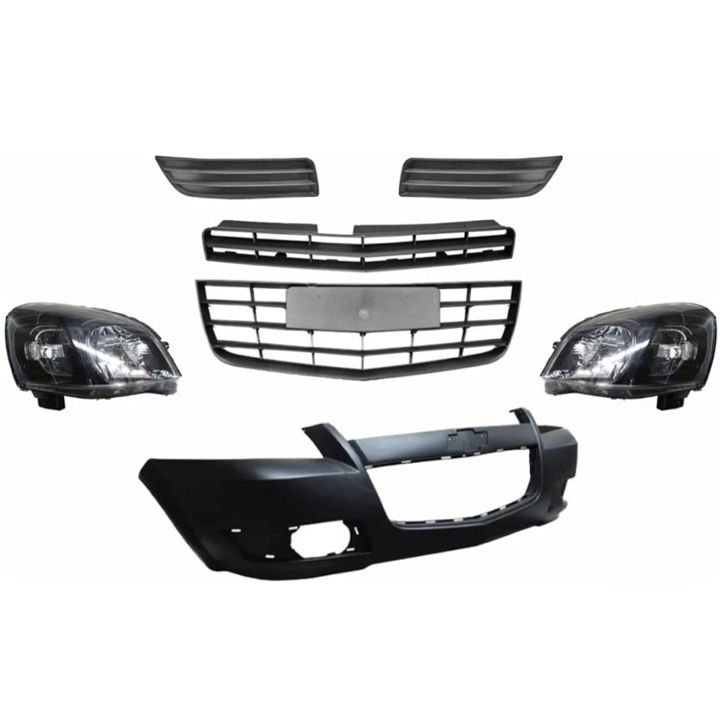 Fascia Chevy C3 09 10 11 12 Con Faros Y Rejillas Completas
