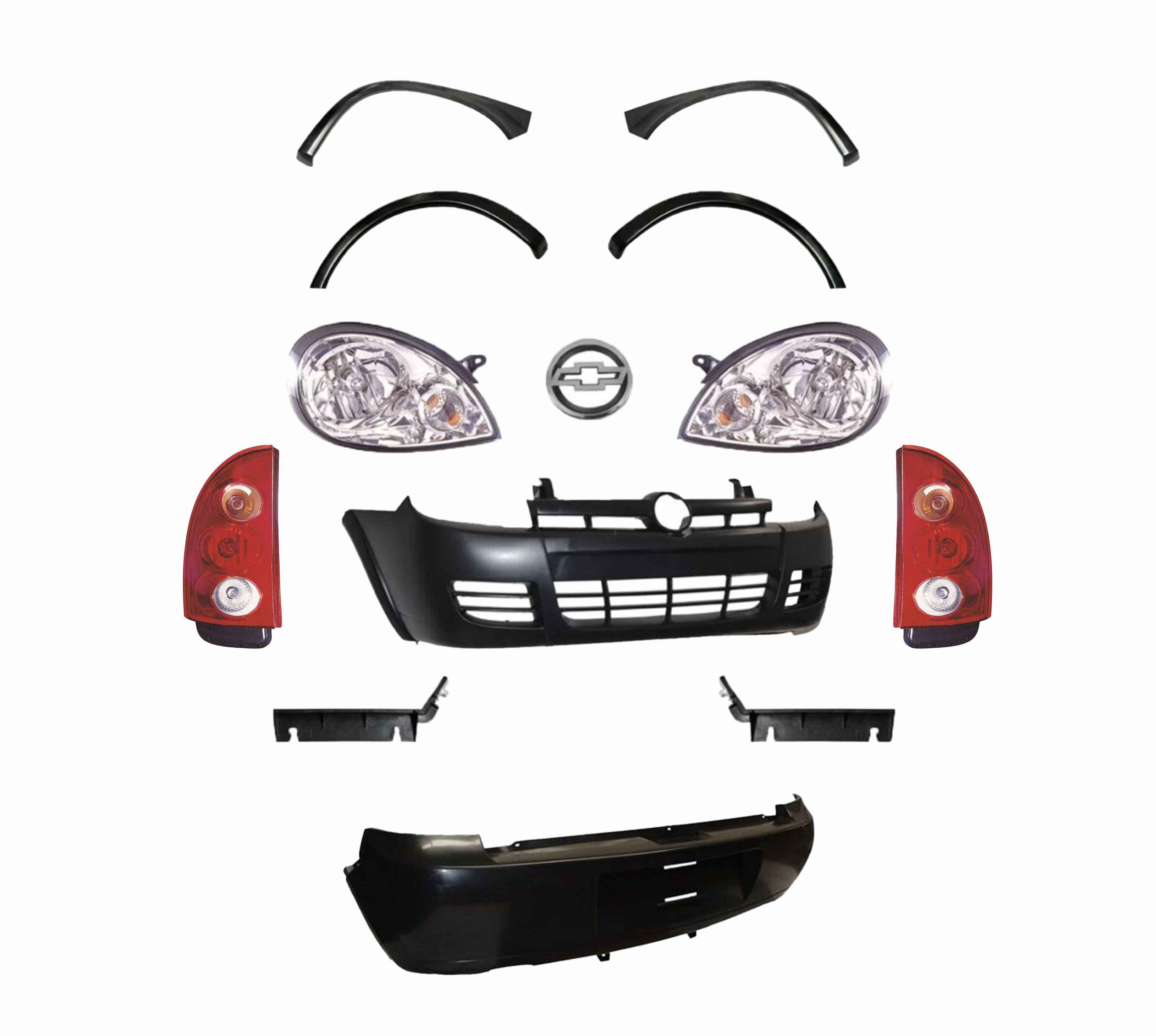 Fascia Del Y Tras Completa Chevy C2 04 - 08 5 Pts  Swing