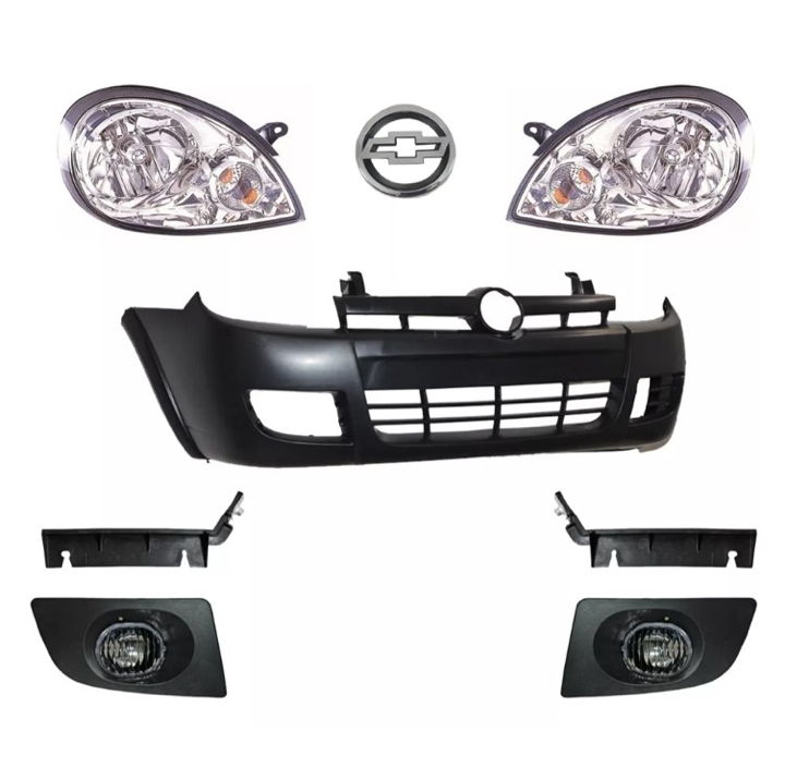 Kit Fascia Chevy Y Faros , Neblineros Emblema Y Guias 04-08