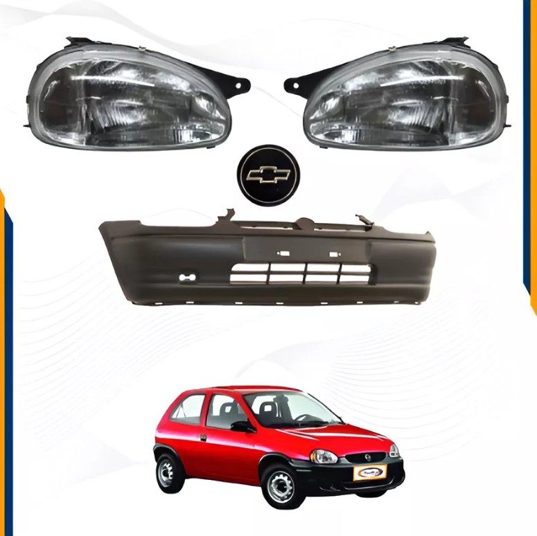 Foto 3 pulgar | Fascia Del Chevy 95 96 97 98 99 00 Con Faros Rayados Y Logo