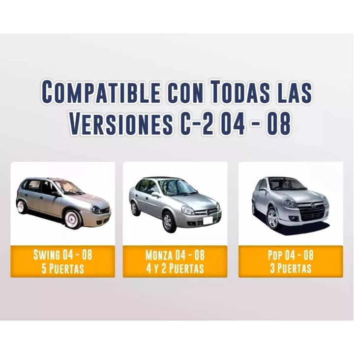 Foto 4 pulgar | Kit Fascia Delantera Con Faros De Niebla Chevy C-2 04 Al 08