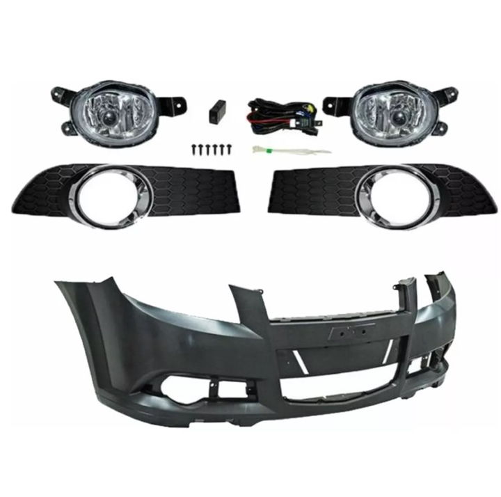 Fascia Delantera Aveo 12 13 14 15 16 17 Con Faros De Niebla