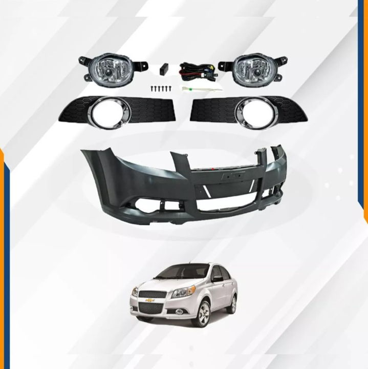 Foto 2 | Fascia Delantera Aveo 12 13 14 15 16 17 Con Faros De Niebla