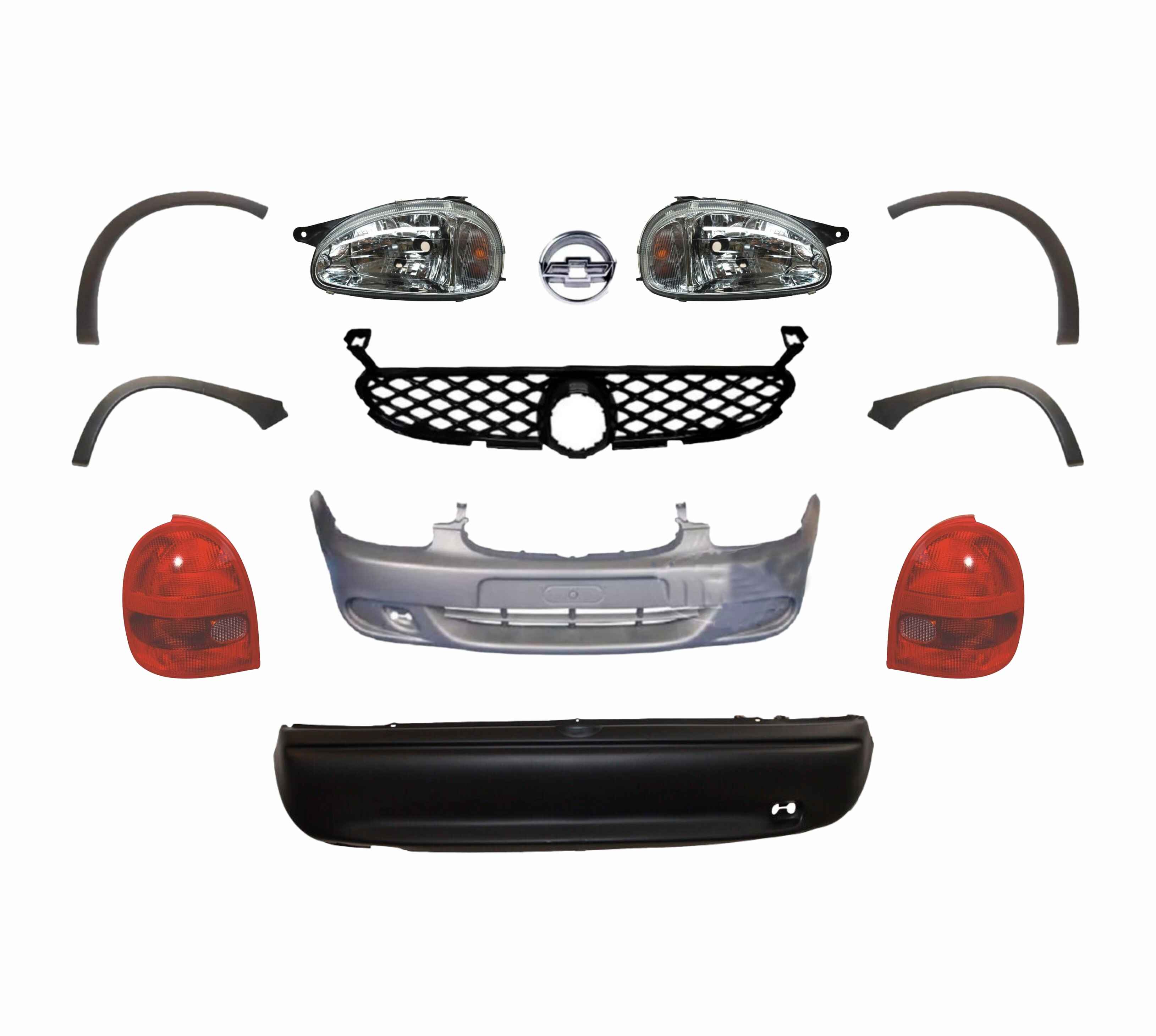 Foto 1 | Fascia Del Y Tras Completa Chevy 3 Pts 01 02 03