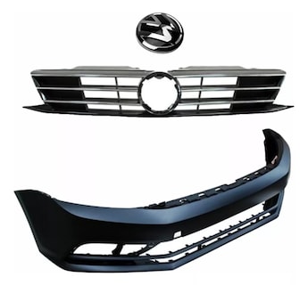 Foto 1 | Fascia Delantera Jetta 15 16 17 18 Con Parrilla Y Logo