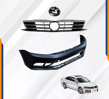 Foto 2 | Fascia Delantera Jetta 15 16 17 18 Con Parrilla Y Logo