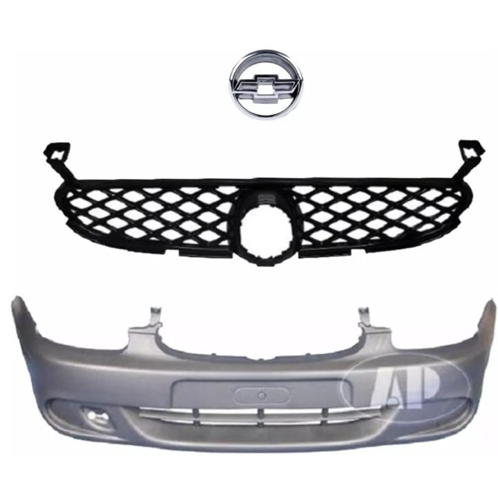 Fascia Chevy 01-03 Con Parrilla Y Emblema