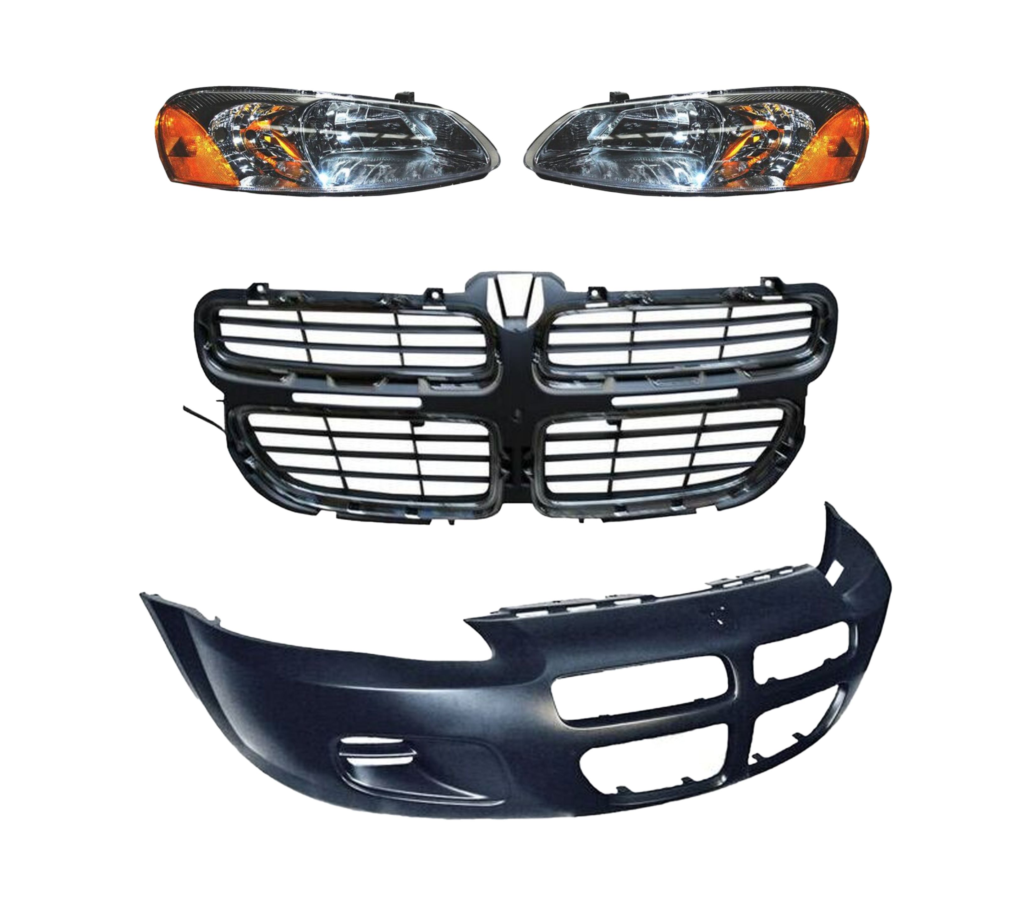 Fascia Delantera Stratus 01 02 03 Con Parrilla Y Faros