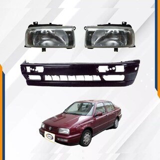 Foto 2 | Fascia Del Jetta A3 93 94 95 96 97 98 Con Faros De Vidrio