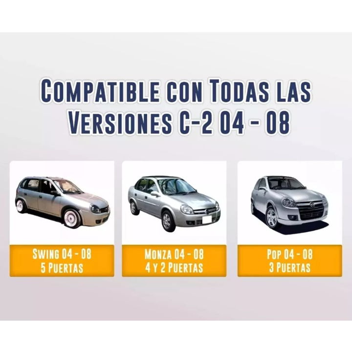 Foto 4 pulgar | Kit Chevy C2 04 Al 08 Fascia Emblema Y Guias Fascia