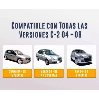 Foto 3 | Kit Chevy C2 04 Al 08 Fascia Emblema Y Guias Fascia