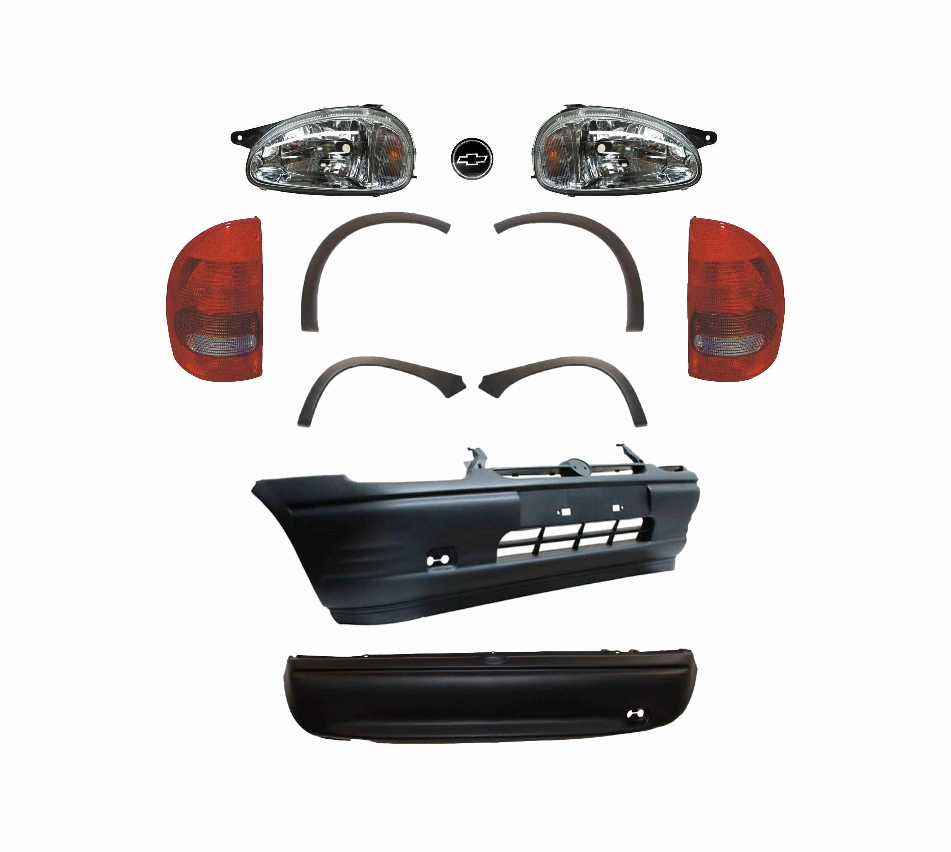 Fascia Del Y Tras Chevy 94 -00 Completas Con Molduras Swing