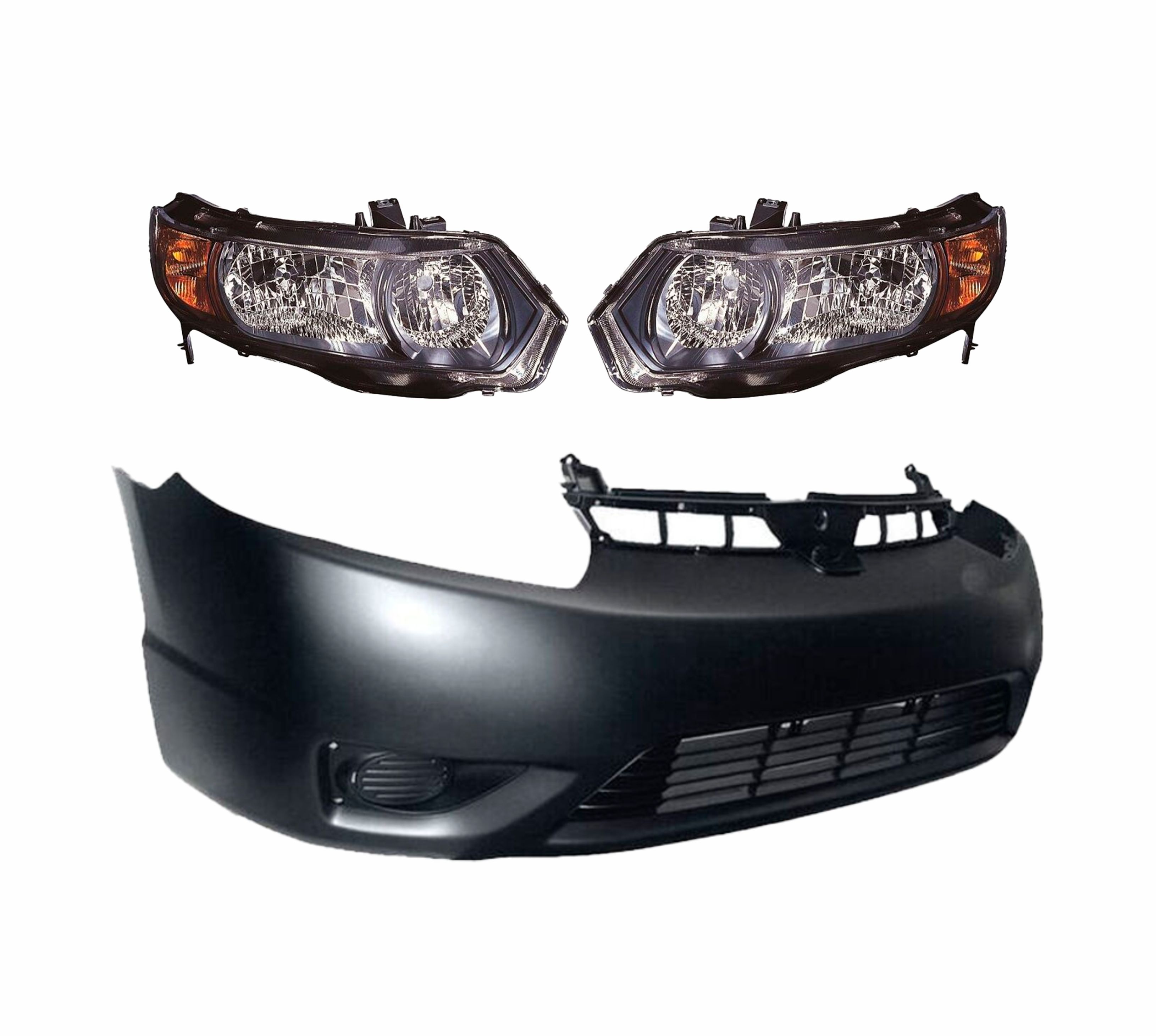 Fascia Del Civic 06 07 08 09 2 Pts Con Faros