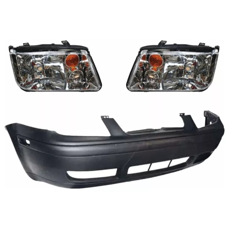 Foto 1 | Fascia Del Jetta A4 99 00 01 02 03 04 Con Faros Bola Ambar